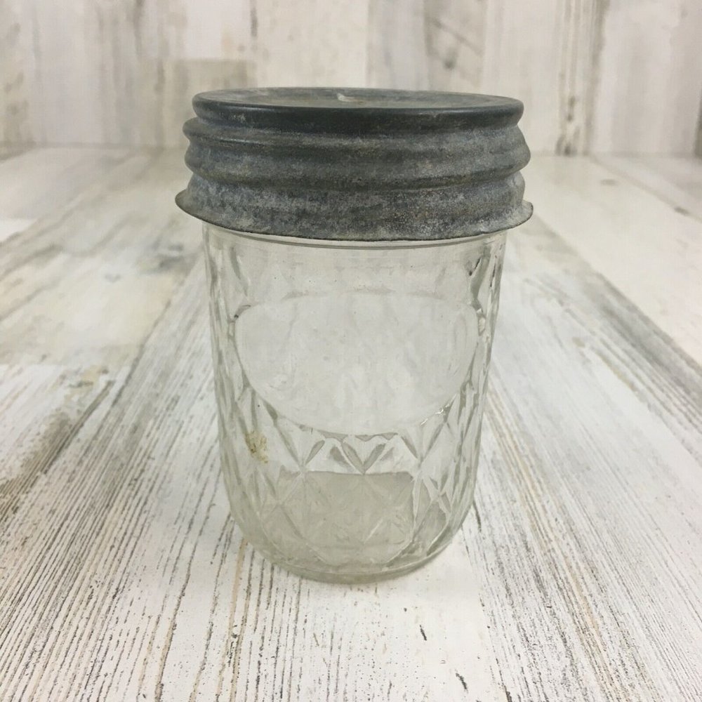 Vintage Ball Quilted Crystal Jar
